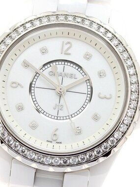 CHANEL J12 H3110 Diamond bezel 8P diamond white Dial Quartz Ladies Watch